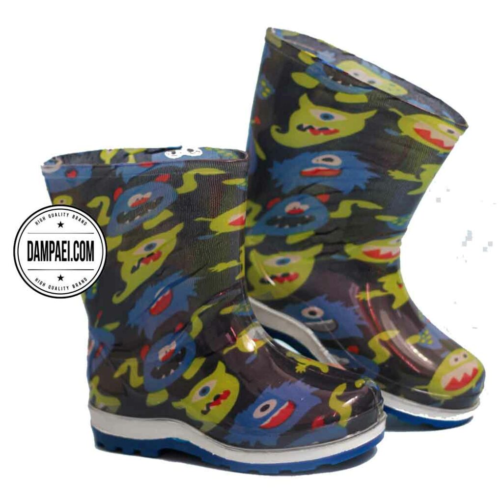 عمده چکمه پلاستیکی بچگانه مدل مانستر - سایز 40-45 کد 1103