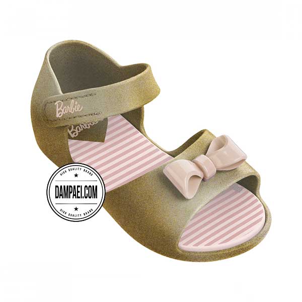 عمده صندل بچگانه خارجی Barbie - اورجینال - طلایی - سایز 19-26 - کد 21675- 21551