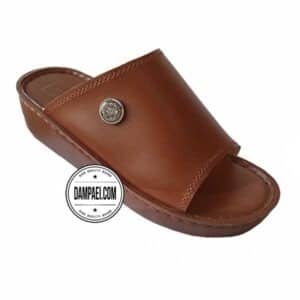 دمپایی عربی - عمده - مدل الطواش - قهوه ای - سایز 40 تا 46 - کد 1405