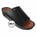 دمپایی عربی - عمده - مدل النخل - مشکی - سایز 40 تا 46 - کد 1406