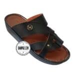 دمپایی عربی - عمده - مدل شارجه - مشکی - سایز 40 تا 46 - کد 1407