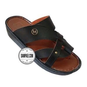 دمپایی عربی - عمده - مدل شارجه - مشکی - سایز 40 تا 46 - کد 1407