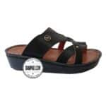 دمپایی عربی - عمده - مدل شارجه - مشکی - سایز 40 تا 46 - کد 1407