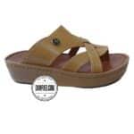 دمپایی عربی - عمده - مدل شارجه - عسلی - سایز 40 تا 46 - کد 1407