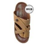 دمپایی عربی - عمده - مدل شارجه - عسلی - سایز 40 تا 46 - کد 1407