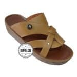 دمپایی عربی - عمده - مدل شارجه - عسلی - سایز 40 تا 46 - کد 1407