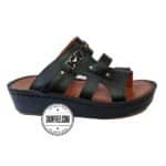 دمپایی عربی - عمده - مدل الدوحه - مشکی - سایز 40 تا 46 - کد 1408