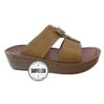 دمپایی عربی - عمده - مدل بحرینی - عسلی - سایز 40 تا 46 - کد 1409