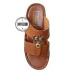 دمپایی عربی - عمده - مدل بحرینی - قهوه ای - سایز 40 تا 46 - کد 1409