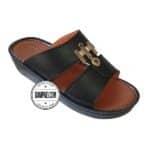 دمپایی عربی - عمده - مدل بحرینی - مشکی - سایز 40 تا 46 - کد 1409