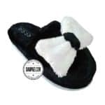 عمده - دمپایی پولیشی زنانه مدل پاپیونی - الوان - سایز 37-41 - کد 2101