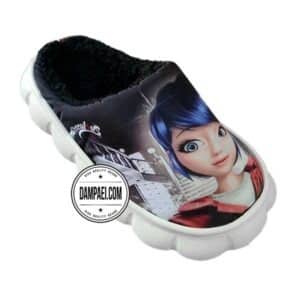 دمپایی پولیشی بچگانه - عمده - مدل دختر کفش دوزکی - الوان - سایز 22-29 - کد 2205