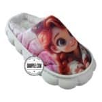 دمپایی پولیشی بچگانه - عمده - مدل دختر کفش دوزکی - الوان - سایز 22-29 - کد 2205