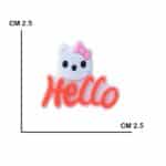 عمده - جیبیتز مدل هلو کیتی - سایز 2.5 * 2.5 - کد 8852